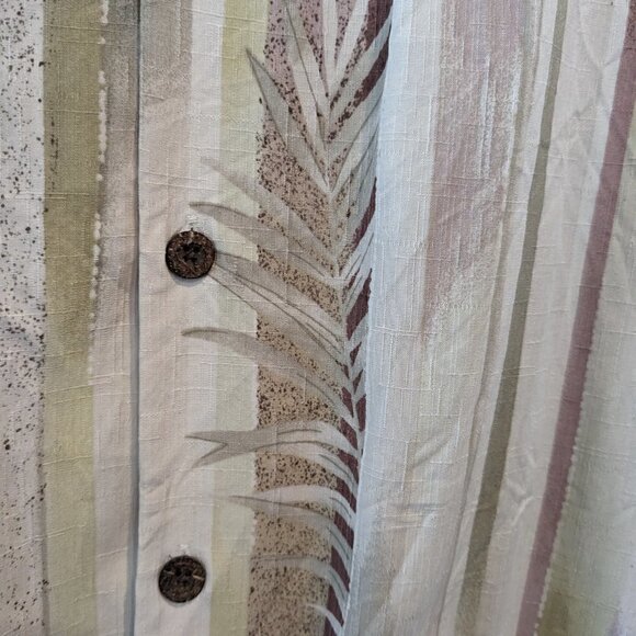 Tommy Bahama Shirt Men Medium Button Front Hawaiian Birds of Paradise 100% Silk - Picture 6 of 16